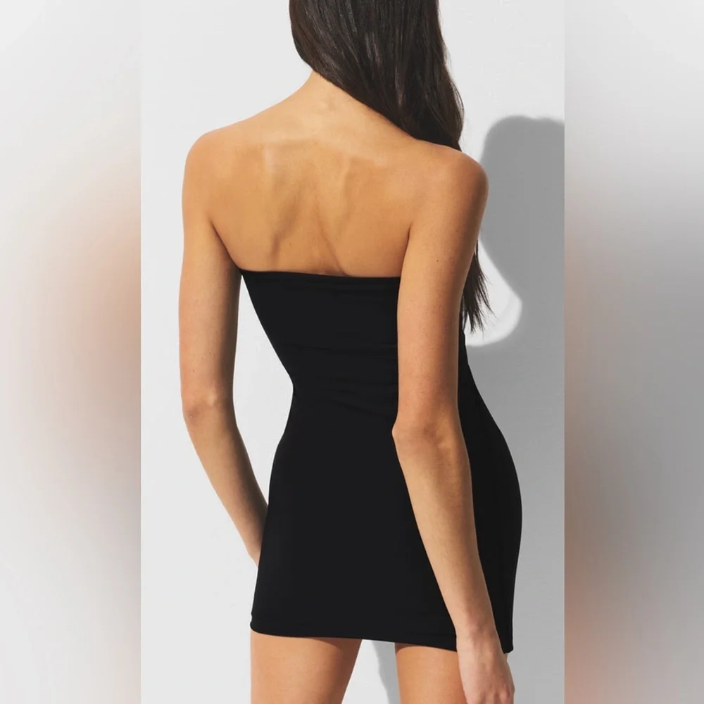 SKIMS Classic Swim Convertible Tube Dress 🖤 Size XXS | Obsidian